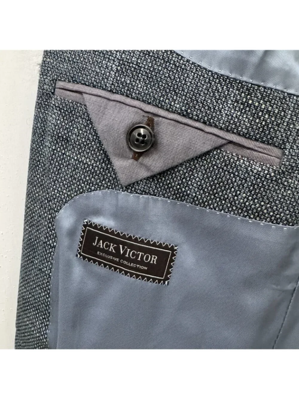 Jack Victor Lewis Gibson 42R Gray Sport Coat Blazer Italy Bamboo Canada
